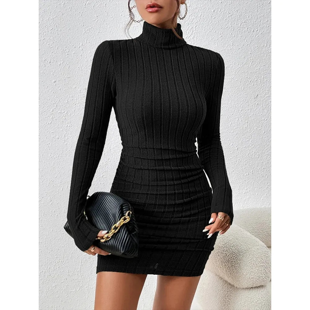 Chic Autumn Women's Mini Dress