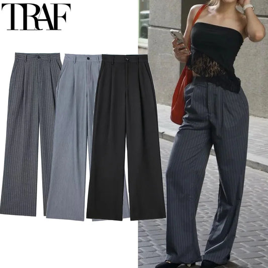 Chic Comfort High-Waist Trousers